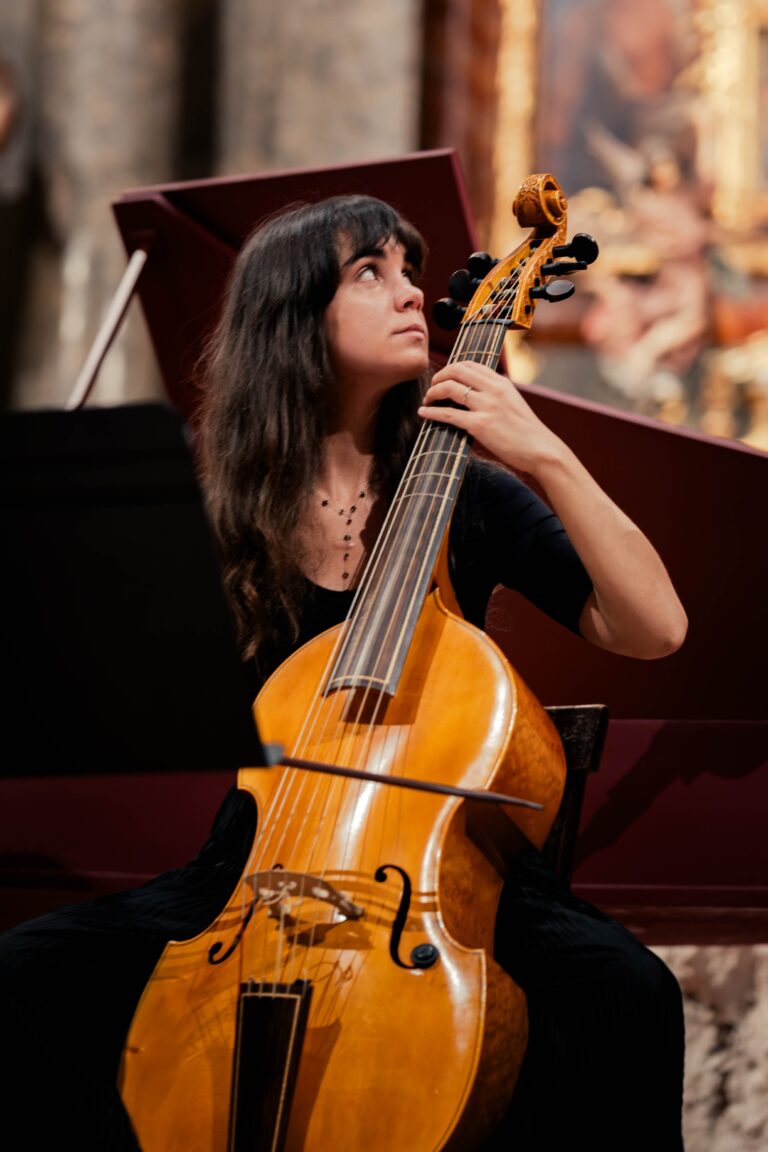 musician playing viola de gamba