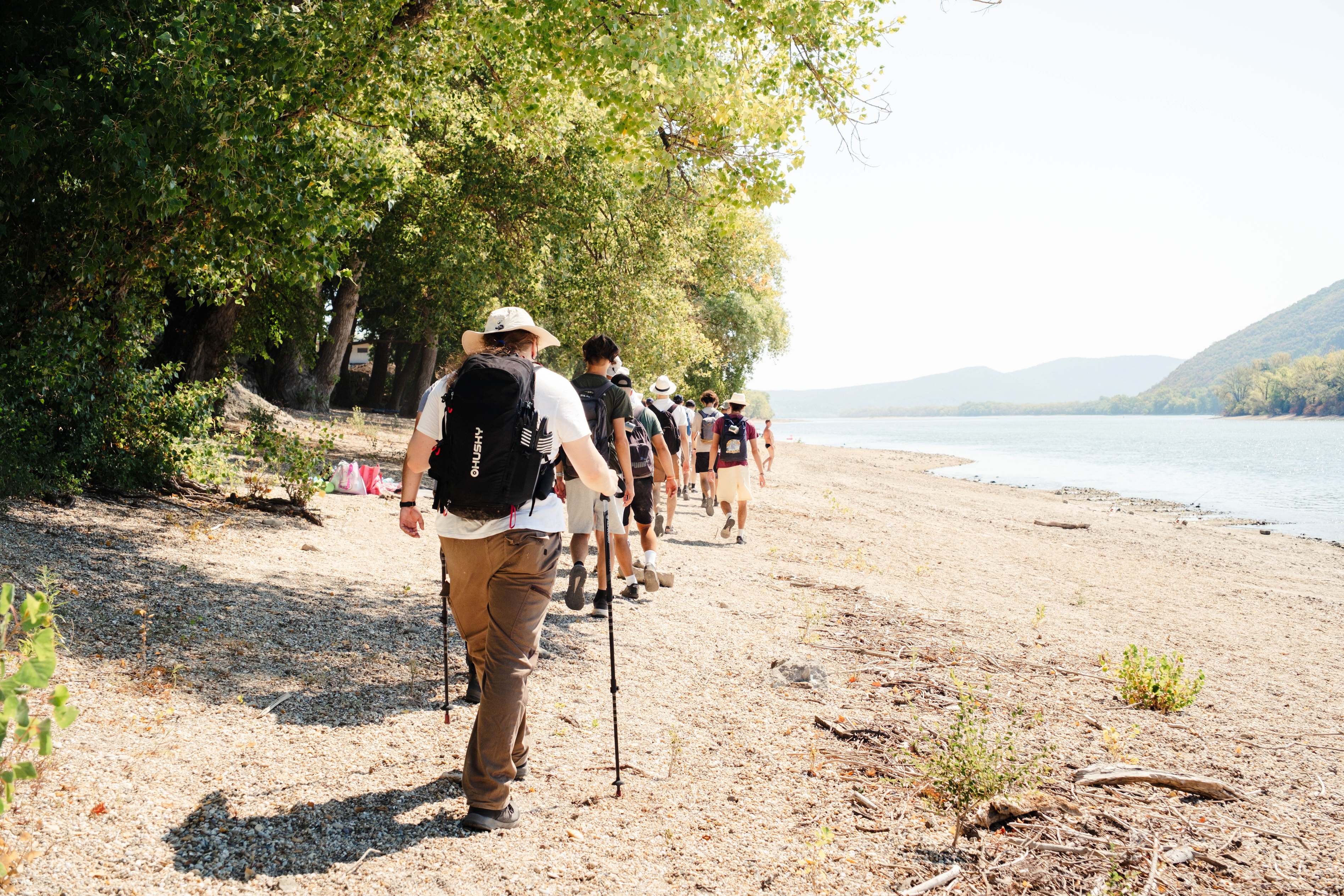 walking on beach, hiking, pilgrimage